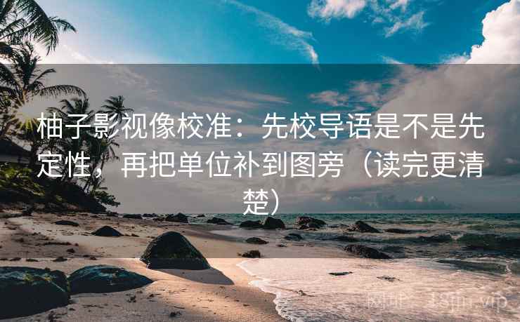 柚子影视像校准：先校导语是不是先定性，再把单位补到图旁（读完更清楚）